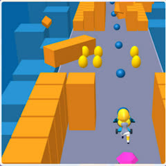Cannon Surfer 3D character surfing on cannon, free game download