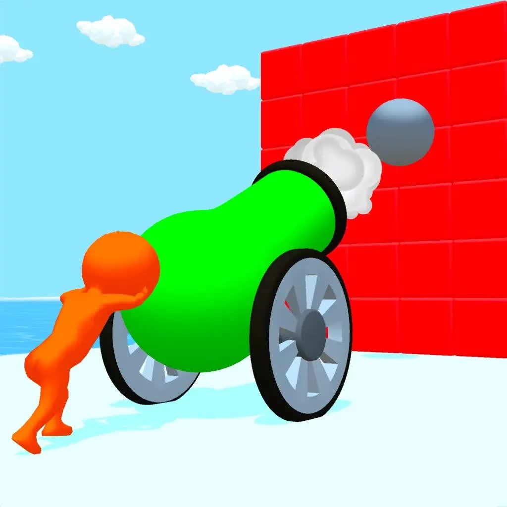 Cannon Surfer 3D obstacles and action, free games free games