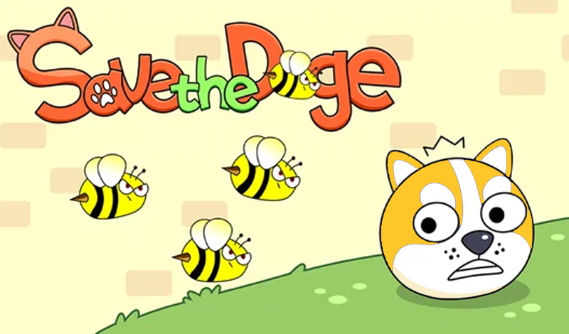 Doge protecting from bees